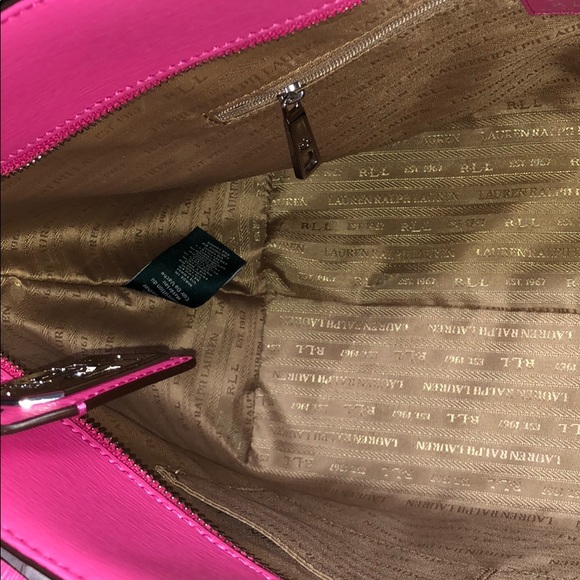 Hot pink XL Lauren Ralph Lauren tote - Picture 5 of 7